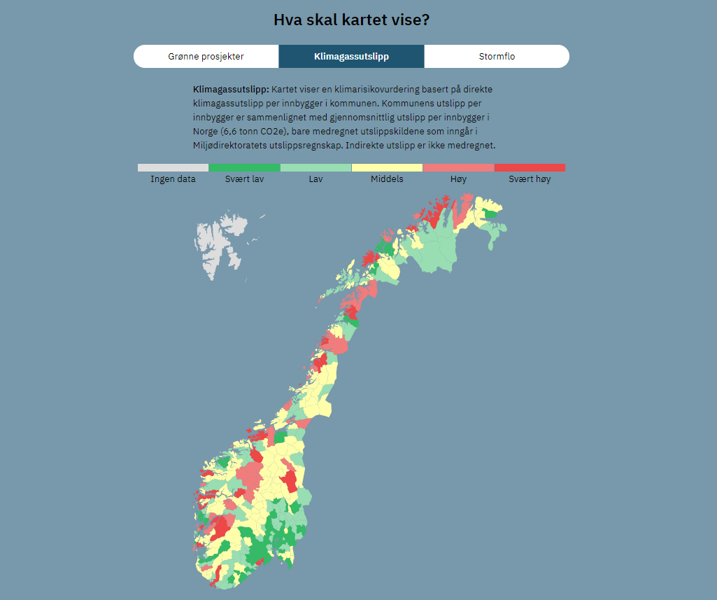 Nytt kart i verktøyet 