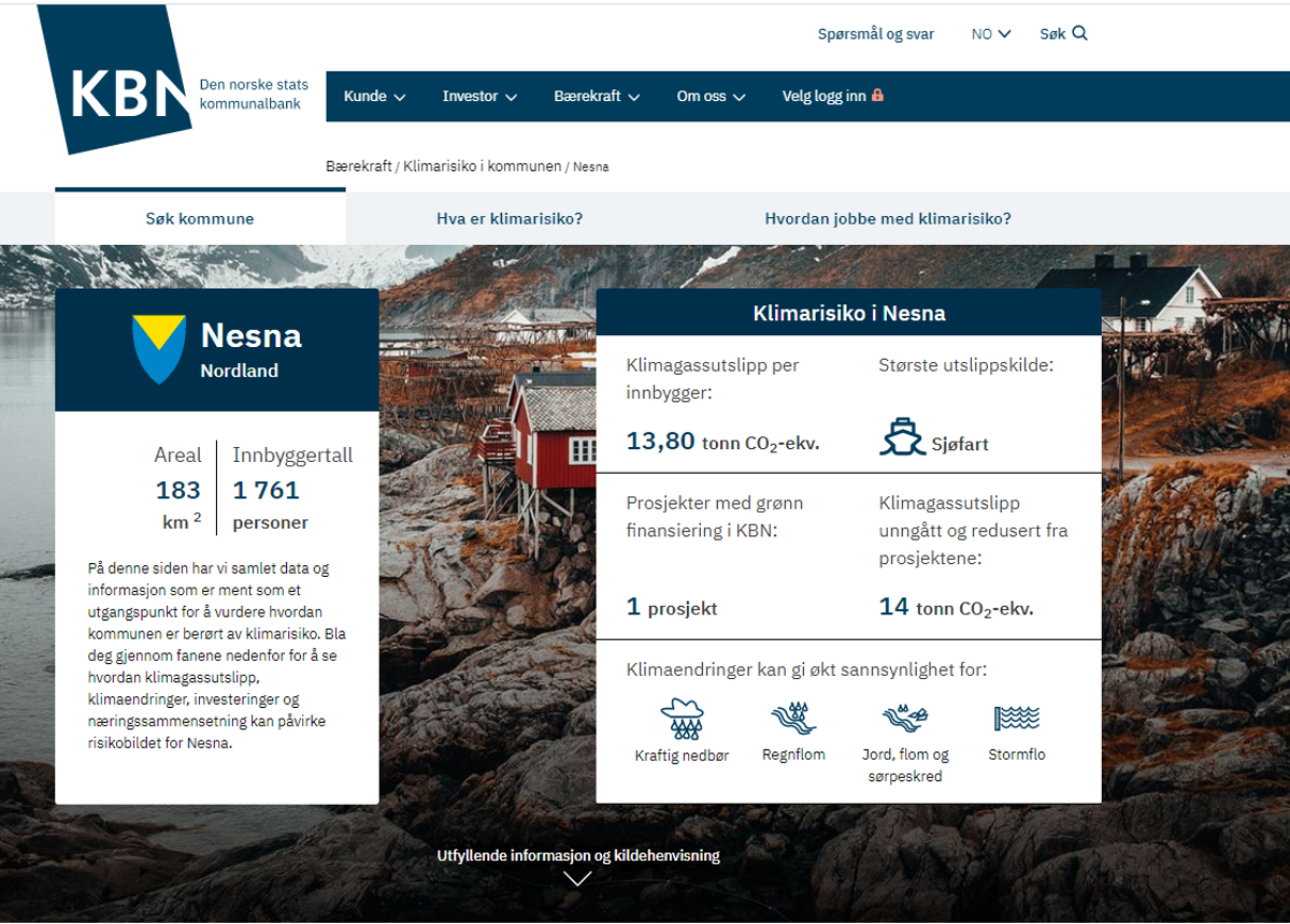 Klimarisiko Nesna kommune