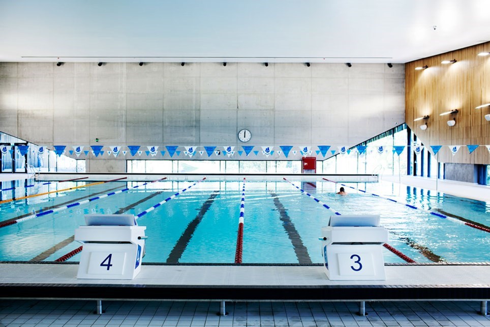 Svømmehallen har 25-metersbasseng