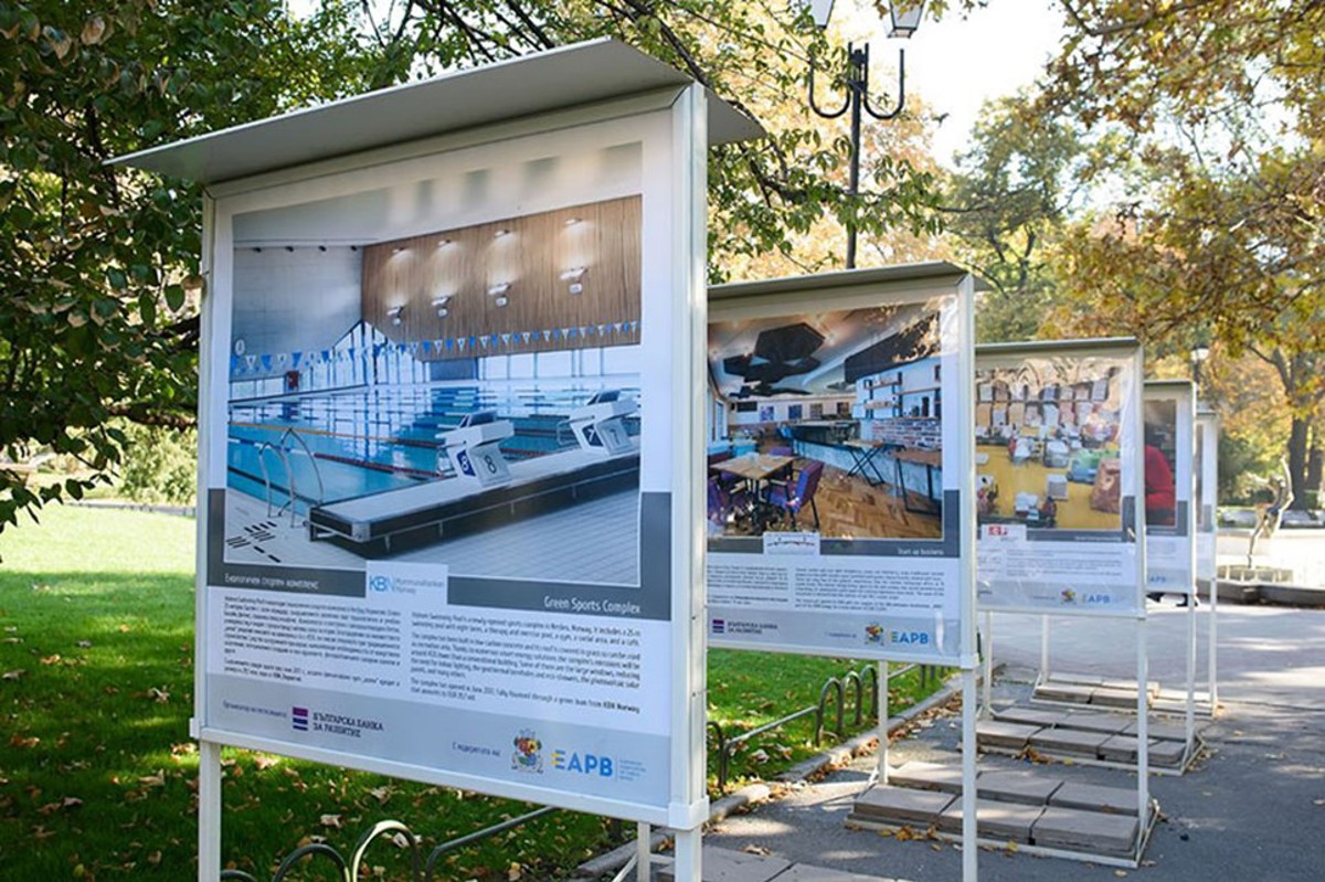 Holmen svømmehall vist frem i Sofia, Bulgaria høsten 2017